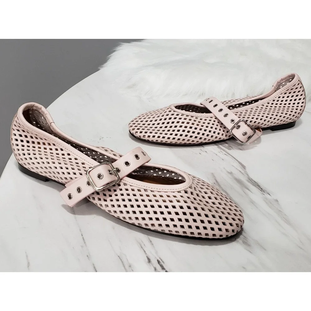 NEW NO BOX SIZE 6 MADEWELL THE REMY MARY JANE FLAT ballet strap overlasted
